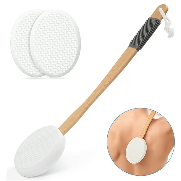KEKOY Lotion Applicator for Back with 3 Replaceable Pads, Long Handle