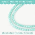 thumbnail image 4 of 1Box 2 Strands Natural Malaysia Jade Beads Strands Imitation Amazonite Round Dyed 6mm Hole: 0.8mm 64pcs/strand 15 inch, 4 of 6