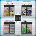 thumbnail image 3 of Tool Organizer Wall Mount Garage Storage Wall Organizer Garden Tool Storage Rack with PC fabric bag holder with Hooks with Straps use for Ski Gears Rake Shovel Yard Tool, 3 of 8