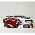 thumbnail image 3 of American Football Boys Blanket, Rugby Throw Blanket for Teens Kids Sports Theme Fleece Blanket Baseball Basketball Volleyball Print Fuzzy Blanket Soft Microfiber Sherpa Blanket 40"X50", 3 of 5
