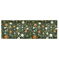 thumbnail image 6 of Yayeee Kitchen Valance Rod Pocket 54" x 18" Living Room Window Curtain, Green Flowers Pattern, 6 of 6