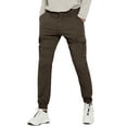 thumbnail image 1 of SPECIAL MAGIC Men's Hiking Cargo Pants Slim Fit Stretch Jogger Cycling Waterproof Outdoor Trousers with Pockets（Dark Khaki 32）, 1 of 6