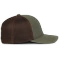 thumbnail image 3 of Outdoor Cap PDT20M Slight Pre-Curved Visor Cap-Olive/Brown, 3 of 8