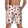 thumbnail image 4 of Haiem Red Mushroom Mens Swim Trunks with Compression Liner 2 in 1 Swimming Shorts Stretch Swimwear Quick Dry,Board Shorts-Medium, 4 of 9