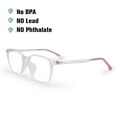thumbnail image 2 of Teens Optical Glasses Plastic Rectangular Big Frame Spring Hinge Size 51 Flexible Bendable Kids 9-15Y, 2 of 5