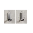 thumbnail image 5 of Gancho adhesivo TUNC 4 PCS acero inoxidable resistente al agua gris, 5 of 5