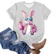 thumbnail image 4 of Puntoco Liquidación de blusas cortas para mujer, camisetas de manga corta con cuello redondo y estampado bonito a la moda para mujer, 4 of 4