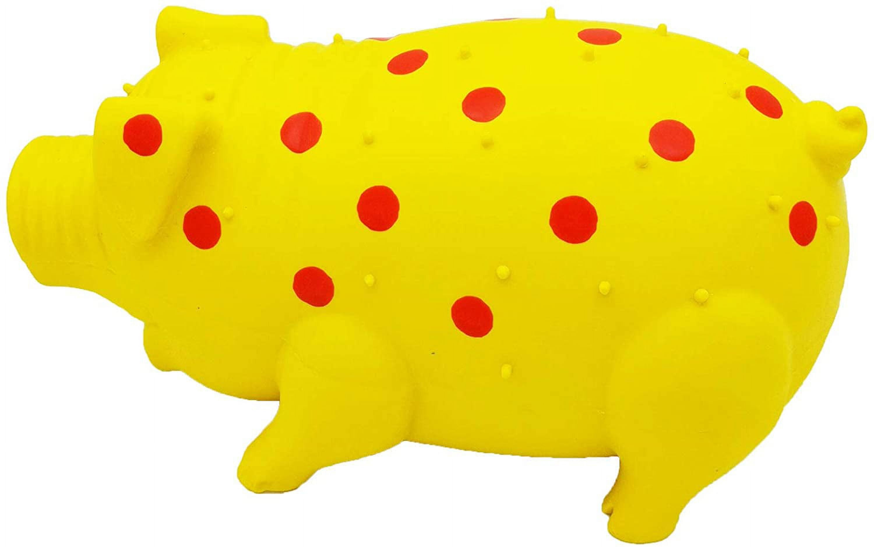 Dog Squeaky Toy, Dots Latex Dog Chew Toys With A Oinks Sound Squeaker  Grunting Pig Dog Toy Durable Self Play 8 Dog Squeeze Toy For Dental Biting  Chas