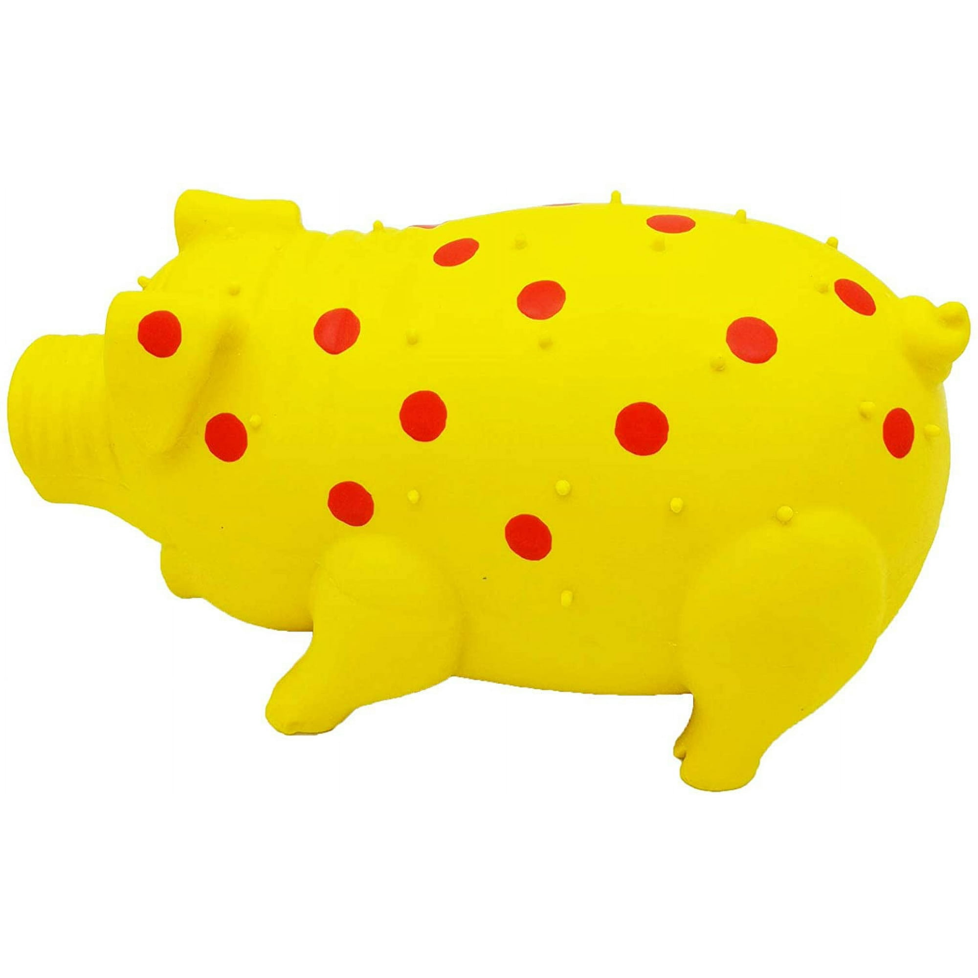 Squeaky Dog Toy Plush Pig - Soft Fabric Toy For Small, Medium, Large Dogs, Interactive Play & Chewing