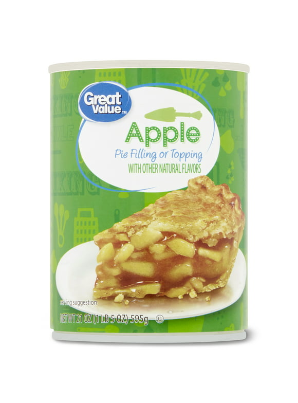 Great Value Apple Pie Filling or Topping, 21 oz