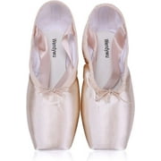 Wendywu Girls Ballet Pointe Shoe, Pink, 8