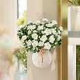 thumbnail image 4 of Topboutique Artificial Flowers 5 Bundles Fake Silk Rhododendron Faux Azalea Flower Fake Floral Bouquet UV Resistant Look Real Flower for Wedding Festival Porch Patio Balcony Decor,White, 4 of 5