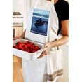 thumbnail image 3 of Friday Harbor, WA, Orca and Calf (Cotton Canvas Apron, Kitchen Cooking, Baking, Grilling, Unisex with Pockets), 3 of 5