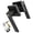 Black, variant on TIERPOP Upgrades Interior Door Handle Lock Set Aluminium with Key Elegant Door Handle Lock Set Privacy Door Handle Lock with Key