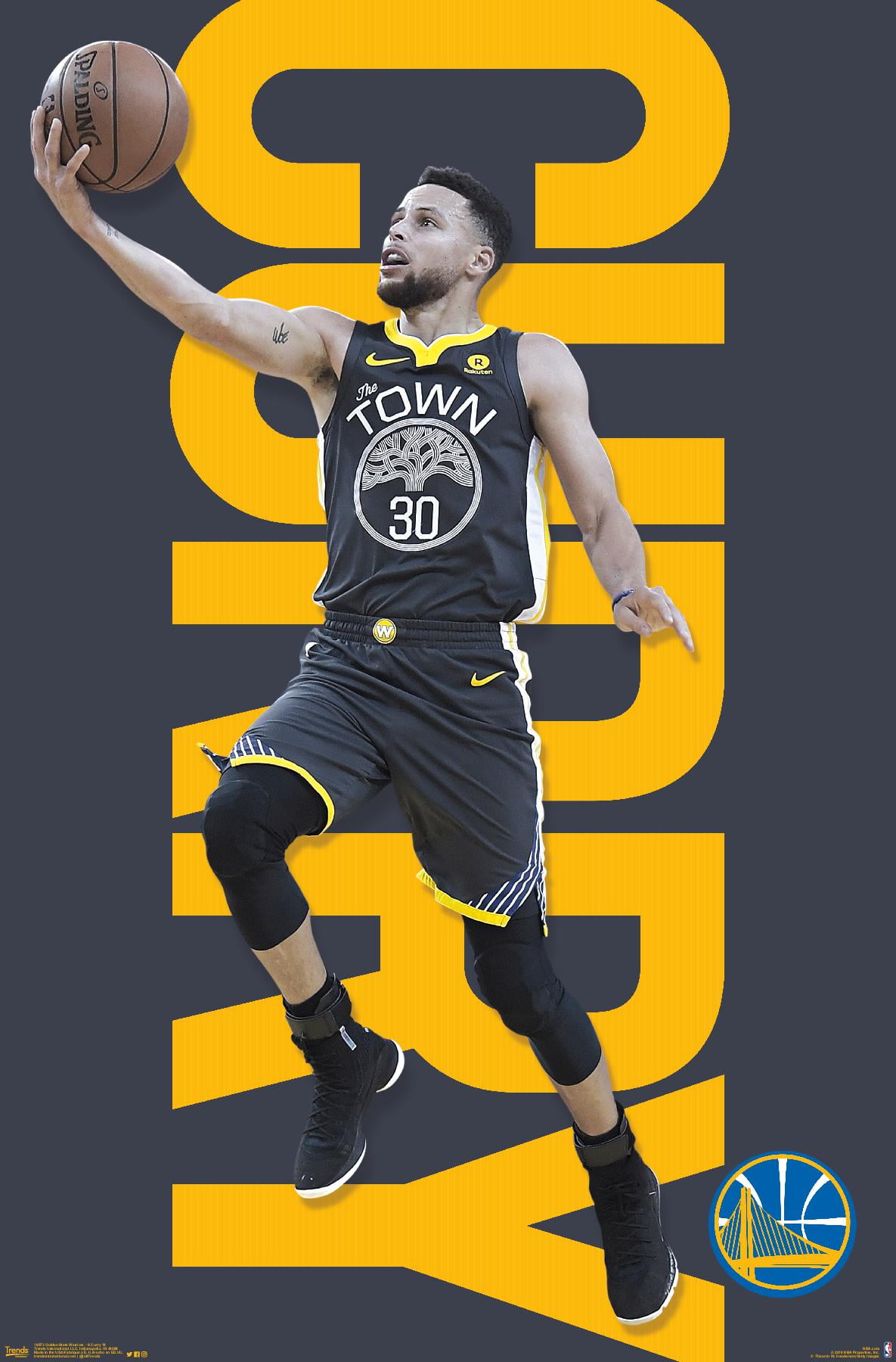 Nba Golden State Warriors Stephen Curry 18 Poster