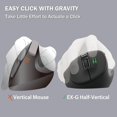 thumbnail image 3 of Mouse inalámbrico ergonómico ELECOM EX-G Bluetooth 2000DPI negro, 3 of 9