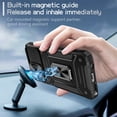 thumbnail image 3 of SaniMore for Motorola Moto G Stylus 5G Stand Case, Slide Camera Cover 360 Degree Rotating Kickstand Magnetic Car Mount Hybird Tri-layer Rugged Shell Military-grade Shockproof Anti-drop Cover, Black, 3 of 9