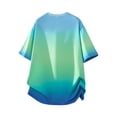 thumbnail image 3 of Generic Mens Graphic Print Shirts Crewneck Short Sleeve Summer Beach Shirt Causal Stylish Gradient Color Graphic Tee Shirts, 3 of 4