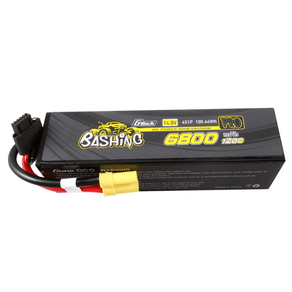6800mAh 4S 120C 14.8V G-Tech Bashing Series Lipo Battery Pack With EC5 Plug
