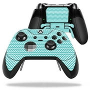 MightySkins MIELITECO-Turquoise Chevron Skin Decal Wrap for Microsoft Xbox One Elite Controller - Turquoise Chevron