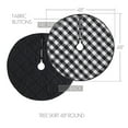 thumbnail image 3 of Annie Black Check Tree Skirt 48, 3 of 4