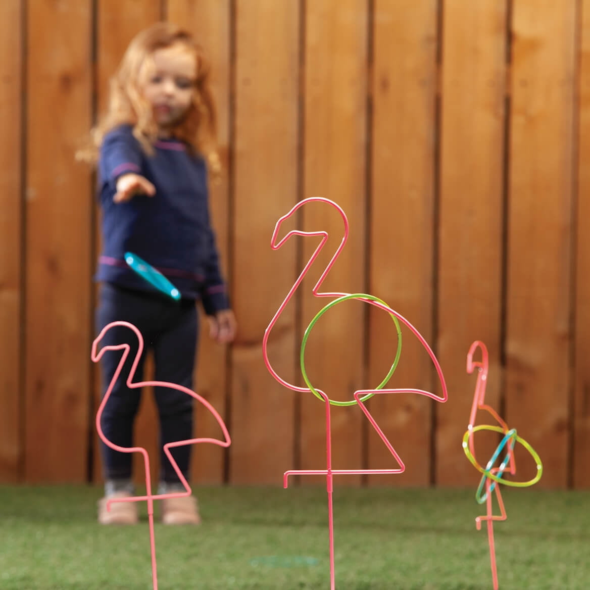 Metal Flamingo Ring Toss