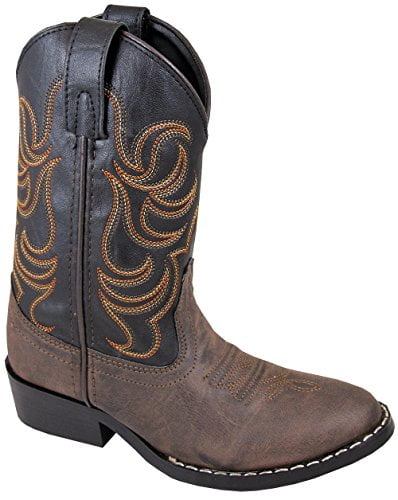 brown and black cowboy boots