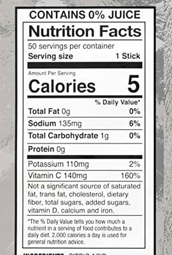 Qwik Stik Sugar Free Drink Mix Powder 0.11 oz., Lemonade Tea, PK50