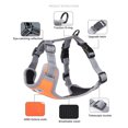 thumbnail image 4 of Reflective Respirant Doux Maille Sans Tirer Chiot Choke Libre sur Harnais Gilet de Tête (Orange), 4 of 6