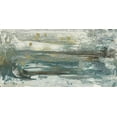 thumbnail image 2 of Bramma, Lila 32x18 Gold Ornate Wood Framed with Double Matting Museum Art Print Titled - Teal Seascape II, 2 of 4