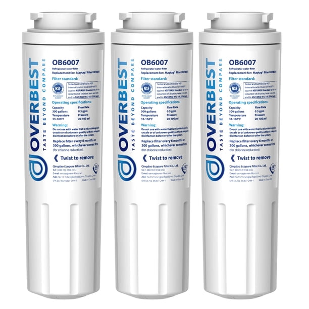 Filtro de agua Overbest UKF8001 de repuesto para Whirlpool