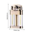 thumbnail image 3 of Red And Blue Double Color Oil Tank Rocker Arm Clear Kerosene Lighter, 3 of 5