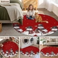thumbnail image 5 of Round Rugs 3Ft, Red Snowman Christmas Round Area Rug Washable Indoor Throw Carpet, Birds Xmas Snowflake Small Non Slip Circle Rug for Bedroom Living Room Home Decor Aesthetic, 5 of 8