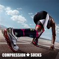 thumbnail image 3 of 3 Pairs Copper Compression Socks for Women & Men Circulation 15-20 mmhg - Better Blood Flow, Swelling, Best Support for Medical, Running, Nursing, 3 of 7