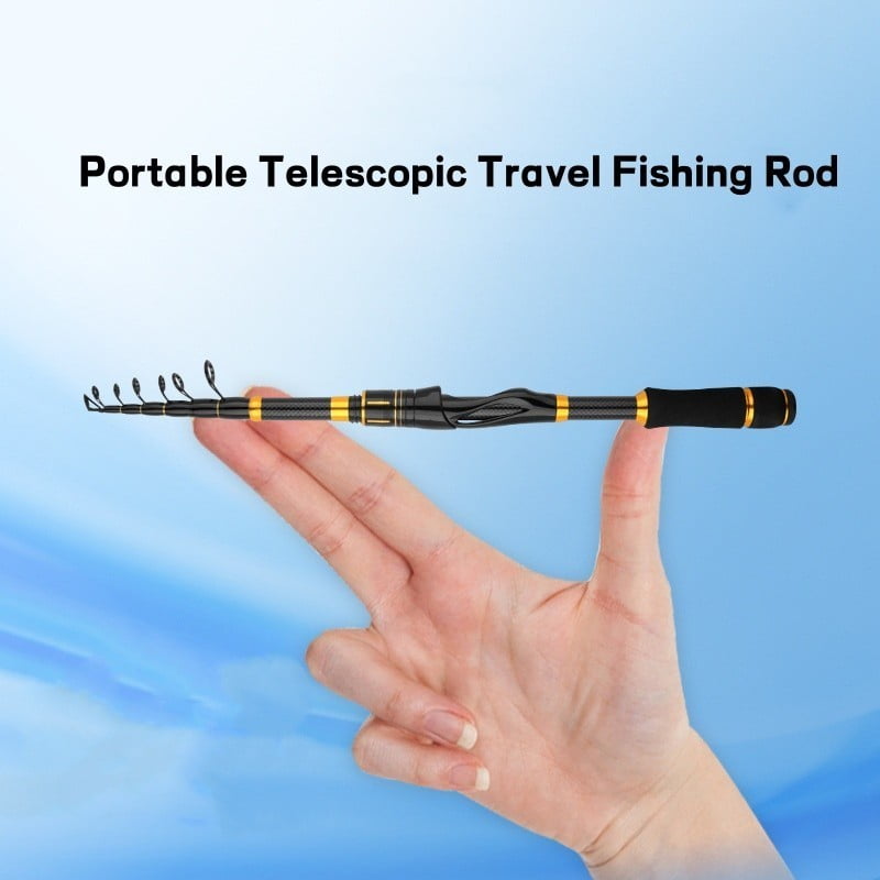 Telescopic Fishing Rod Carbon Fiber Spinning Casting Ultra Light Rod Fast Action