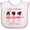White and Pink, variant on Inktastic Life's Better in a Tutu KS Girls Baby Bib
