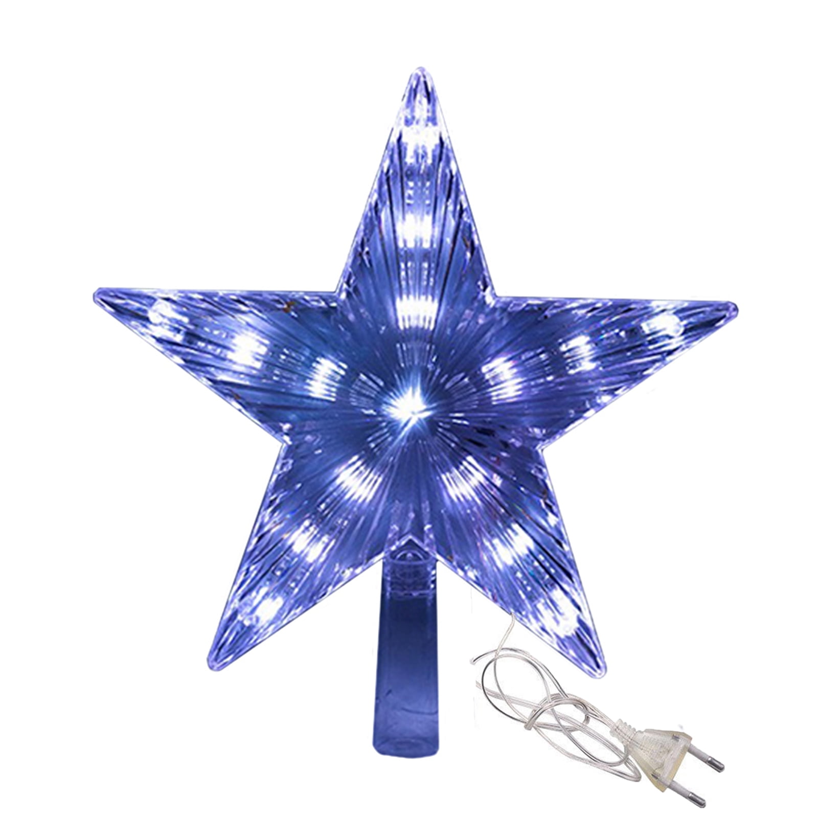 Christmas Tree Topper Star LED Lighted Star Christmas Tree Top Decor