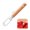 A, variant on Stainless Steel Watermelon Cutter Slicer, Fruit Scoop, Melon Slicer Knife with Wooden Handle, Melon Baller Scoop for Kitchen, Camping, Party, Knife