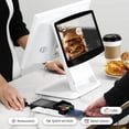 thumbnail image 7 of Retail and Restaurant POS Terminal Machine for Small Business, Point of Sale Cash Register with Windows 11 Professional, 15.6” & 11.6" Dual Touch Screen, White, Hardware Only, 7 of 7