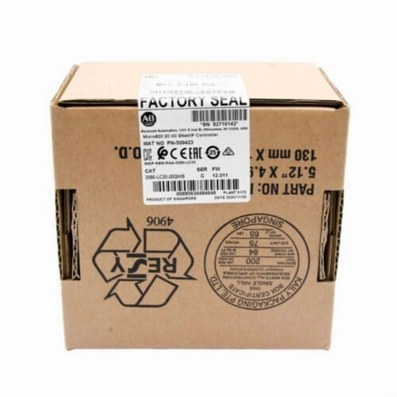 NEW Factory Sealed 2080-LC20-20QWB Micro820 20 I/O ENet/IP Controller