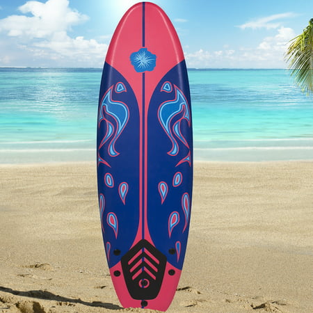 Best Choice Products Surfboard 6' Foamie Board Surfboards Surfing Surf Beach Ocean Body Boarding
