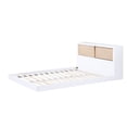 Lexicon Asker Wood Full Bookcase Bed in 2-Tone Finish (White and ...