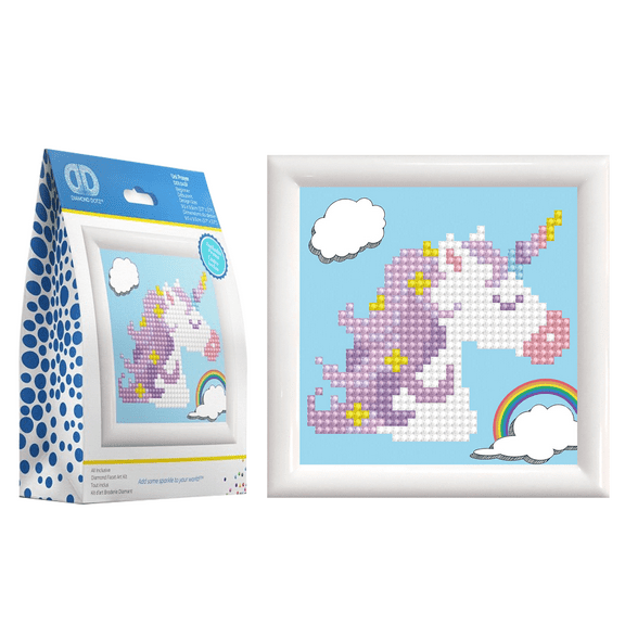 Diamond Dotz Uni Prayer Unicorn Diamond Painting Kits for Adults - Diamond Art Kits a Relaxing Creative Craft Kit with Dotz Gems 4"x4"