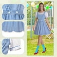 thumbnail image 3 of MARTINE MALL Halloween Costumes for Women Dorothy Adults Dress Socks Hair Bows Costumes Outfits, 3 of 7