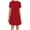 Red, variant on YanHoo Women's Summer Tshirt Dresses Short Sleeve Crew Neck Casual Dress Solid Basic Loose Mini Dress