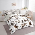 thumbnail image 3 of Castle Fairy Western Cowboys Bedding Comforter Set,Farm Highland Cow Full Bedding Set, 3 of 8