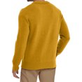 thumbnail image 4 of Sweaters for Men, Mens V Neck Sweater Slim Fit Comfortably Knitted Long Sleeve Casual Business Pullover Dress Sweater Yellow L, 4 of 4