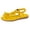 Yellow, variant on Rokment Women's Lace Crochet Flower Flip Flops Comfortable Orthopedic Platform Wedge Slingback Dressy Walking Sandals for Beach Summer 2026 Beige Size 6