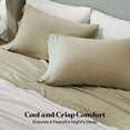 thumbnail image 7 of Superior Chloe 100% Cotton Percale Linen Texture Pillowcases, Set of 2, Standard Size, Beige, 7 of 7