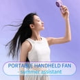 thumbnail image 3 of 2Pack Portable Handheld Mini Fan, USB Rechargeable Personal Fan with 3 Speeds for Travel/Camping/Outdoor, 3 of 5